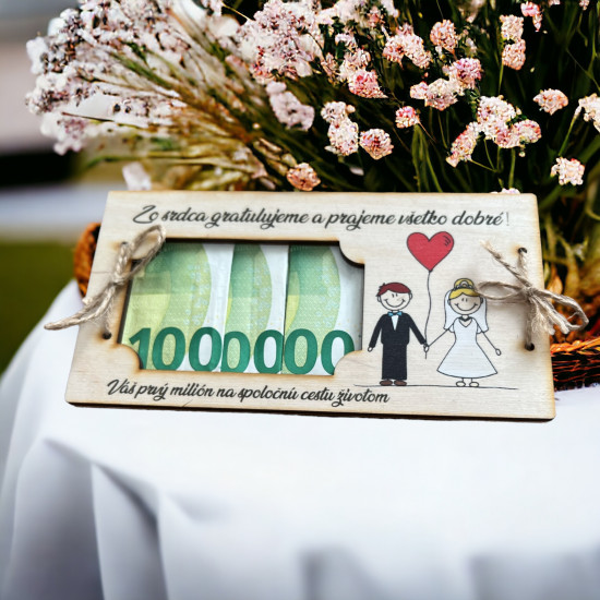 Obálka na peniaze svadobná